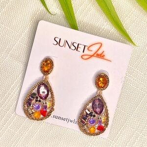 COLORFUL TEARDROP EARRINGS PERFECT FOR SPRING AND SUMMER!